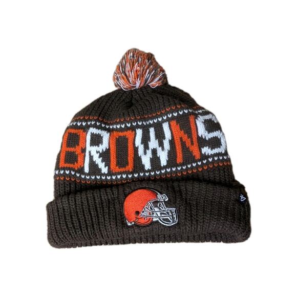 Cleveland Browns NFL '47 Brand Winter Beanie Knit Ski Cap Hat - Picture 1 of 6